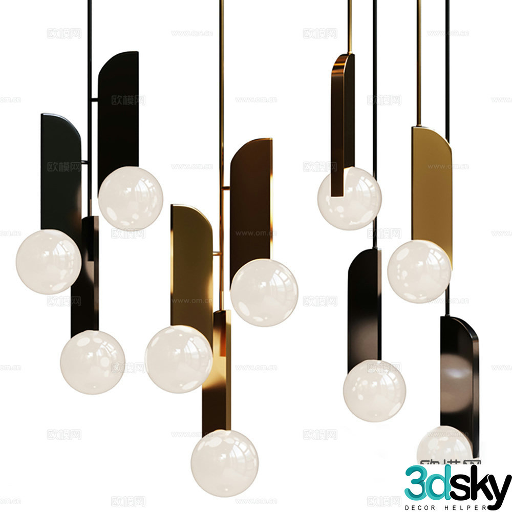 Lamps Chandelier Lighting Decorative Lights 3D Model