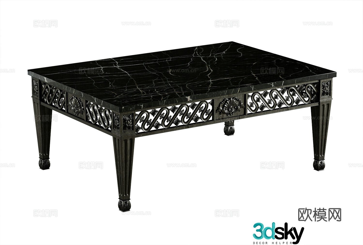 American coffee table 3D model