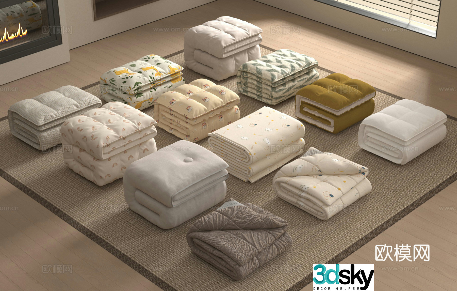 Quilt Bedding Bedding Quilt 3d Model
