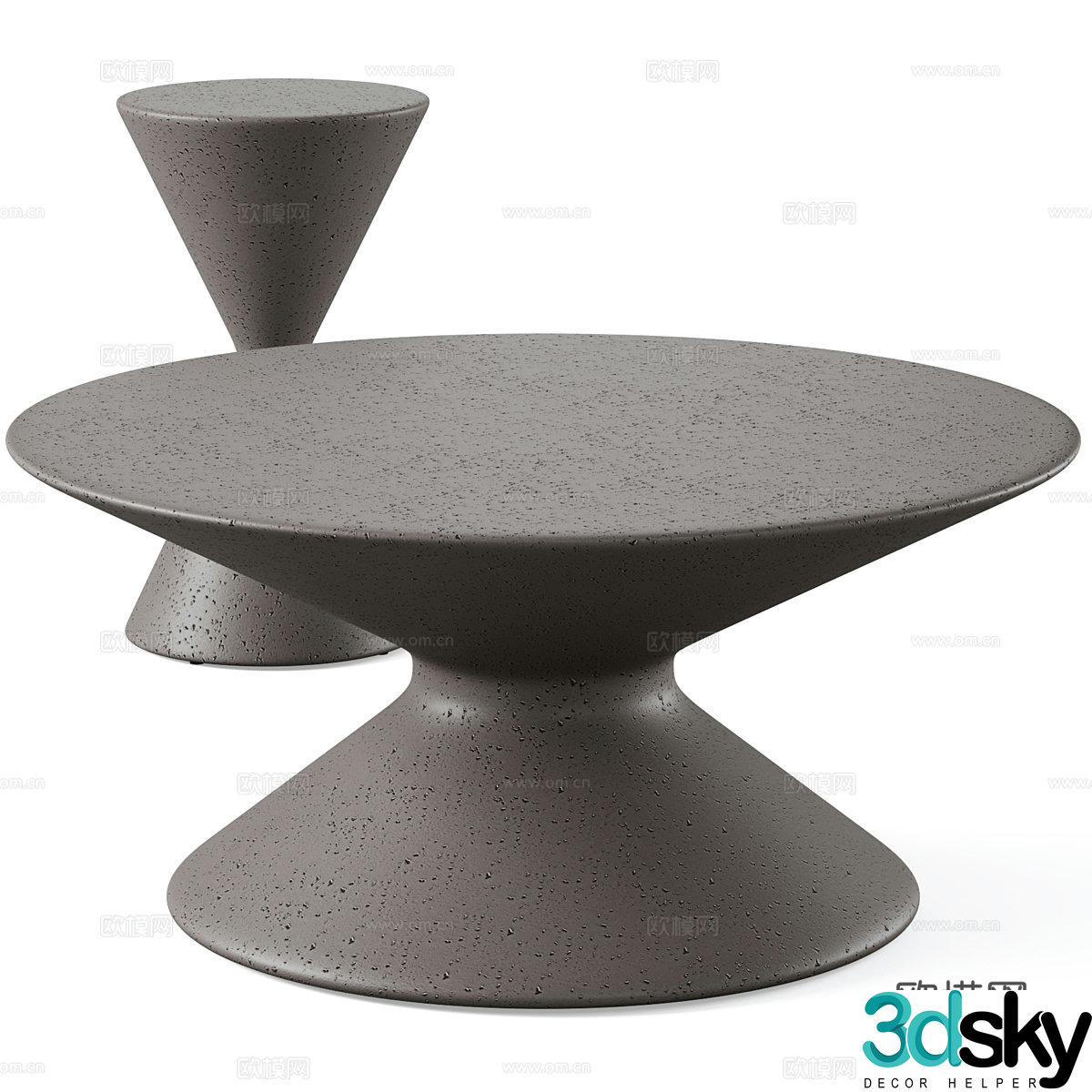 New Chinese style Wasabi Posada coffee table combination 3D model