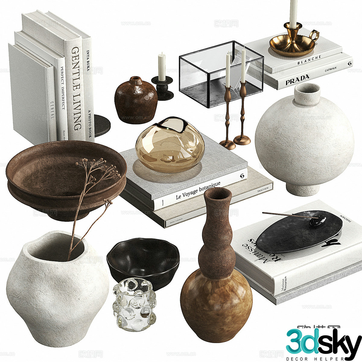 New Chinese style ZARA home accessories ornaments 3D model