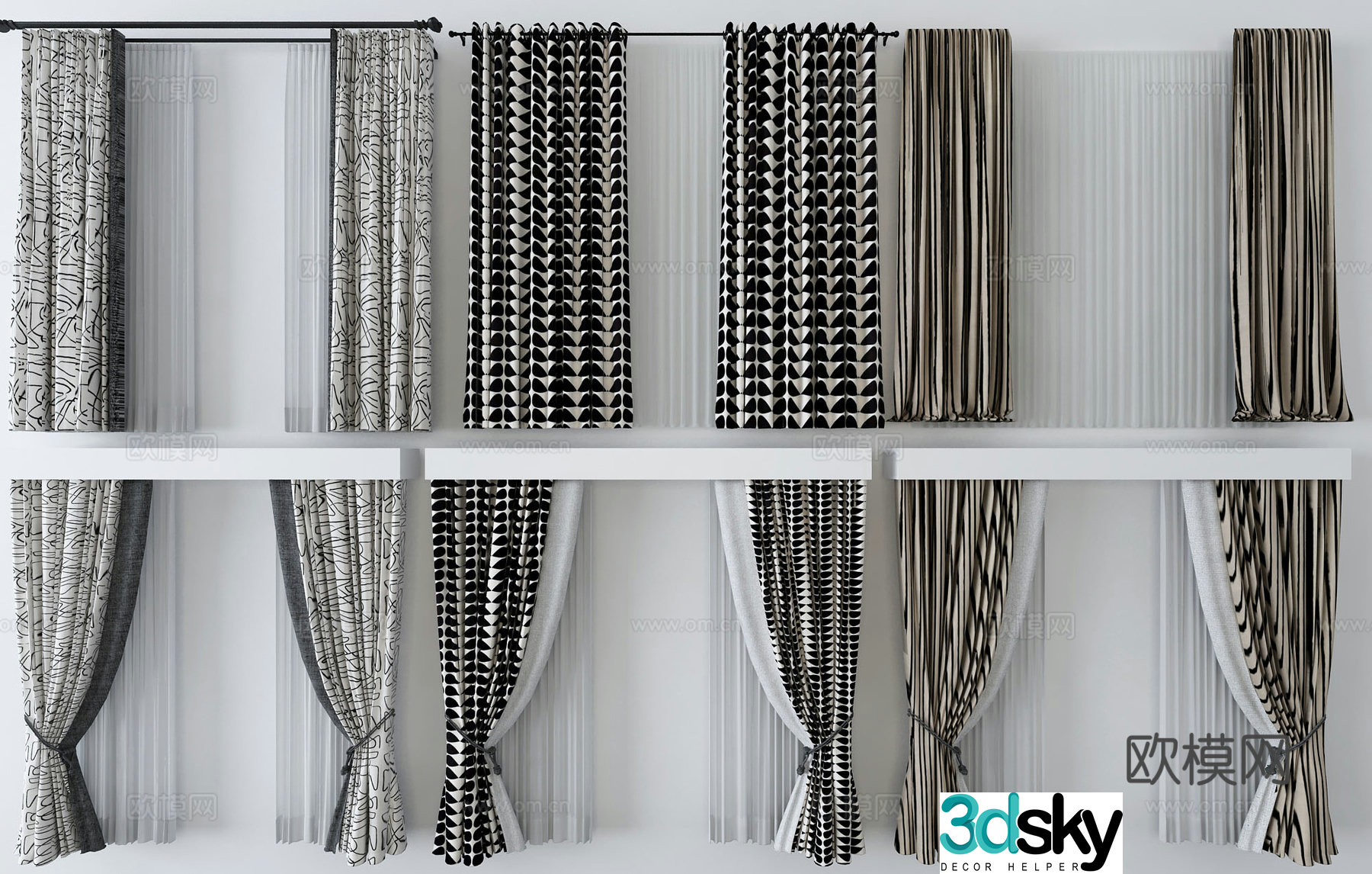 Curtain 3d model