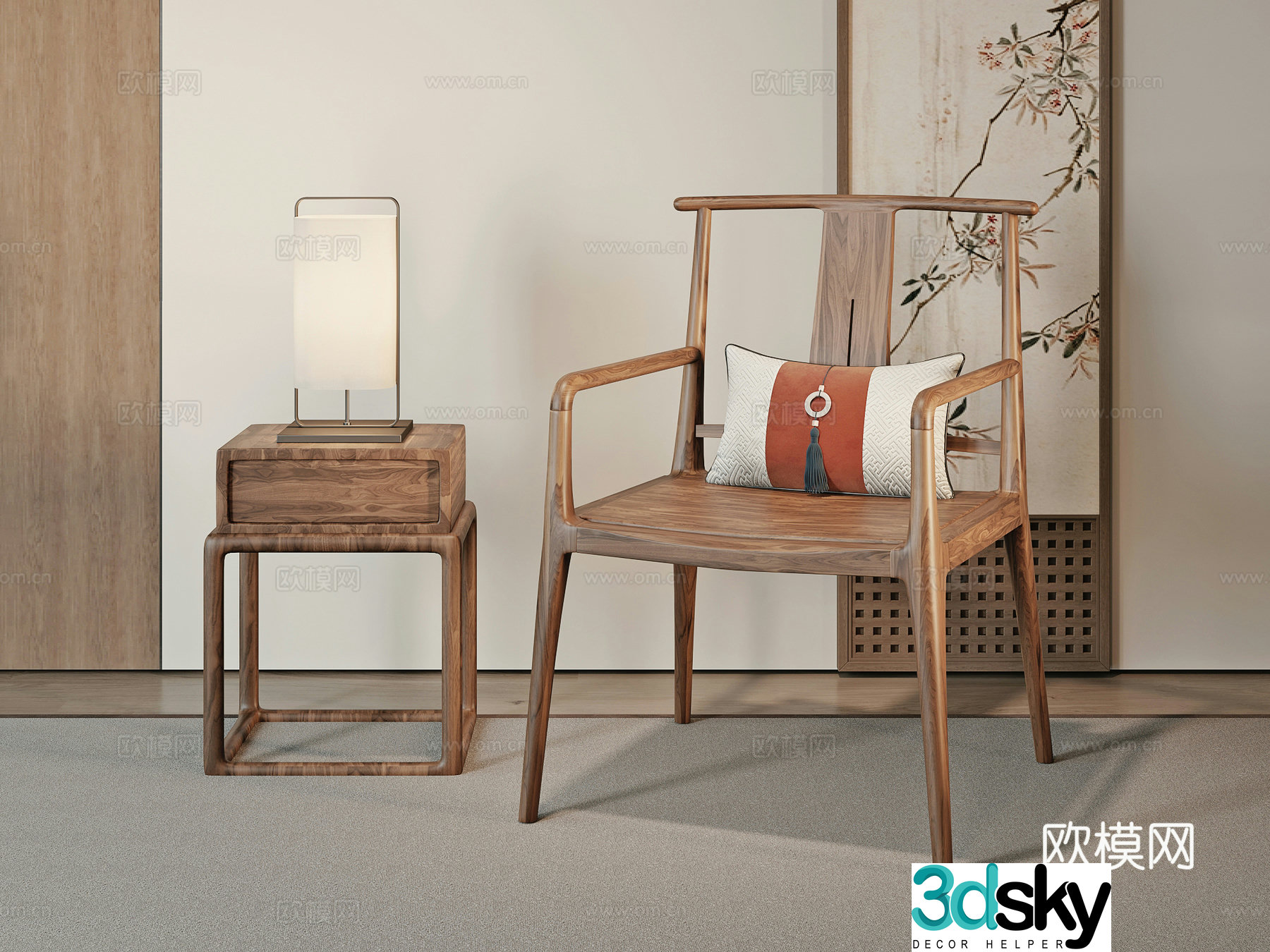 New Chinese chair 3d model