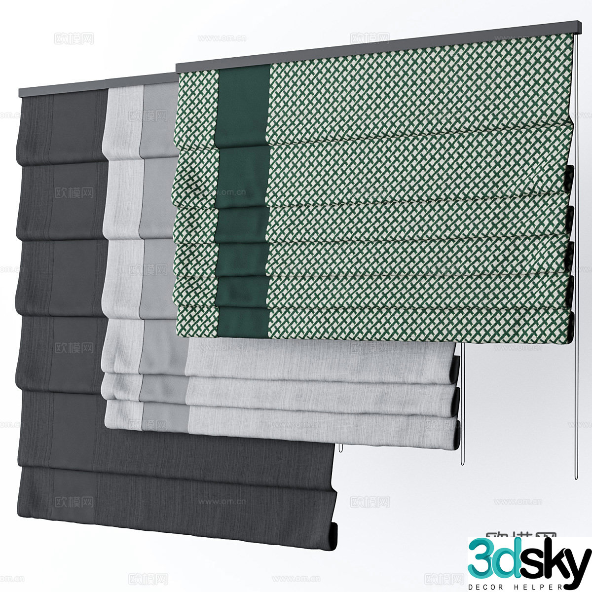 Curtain 3d model