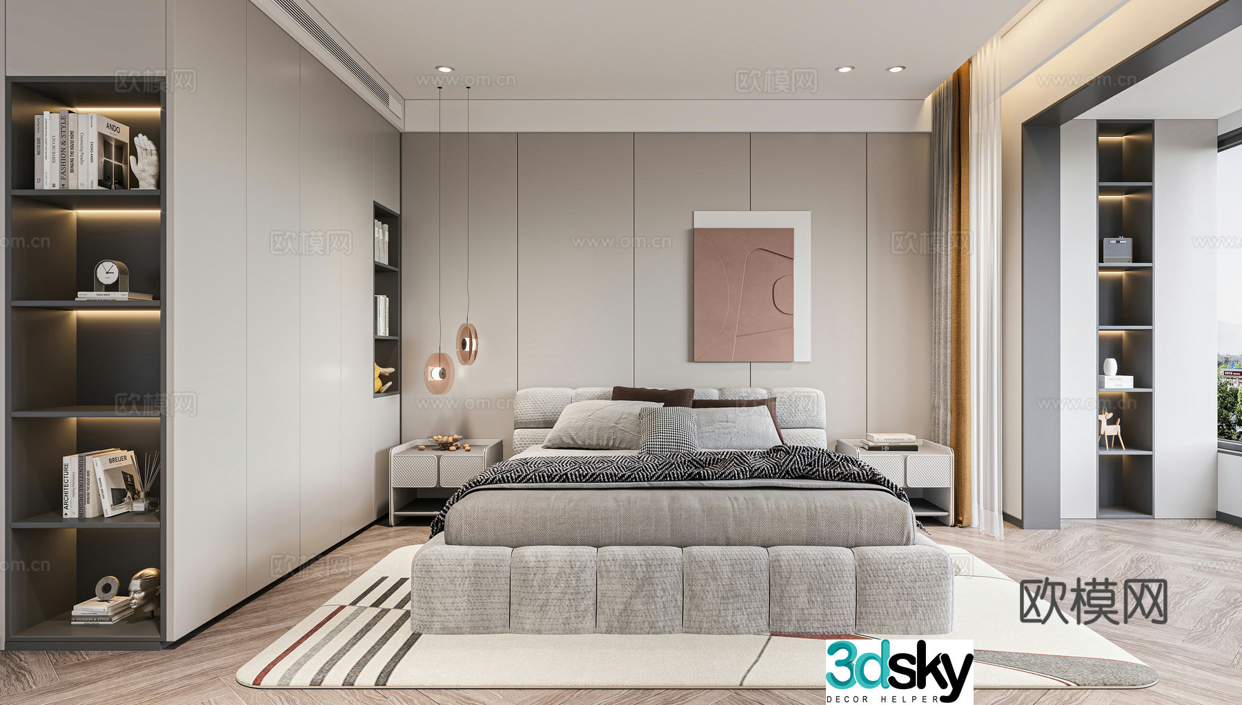 Modern bedroom 3d model