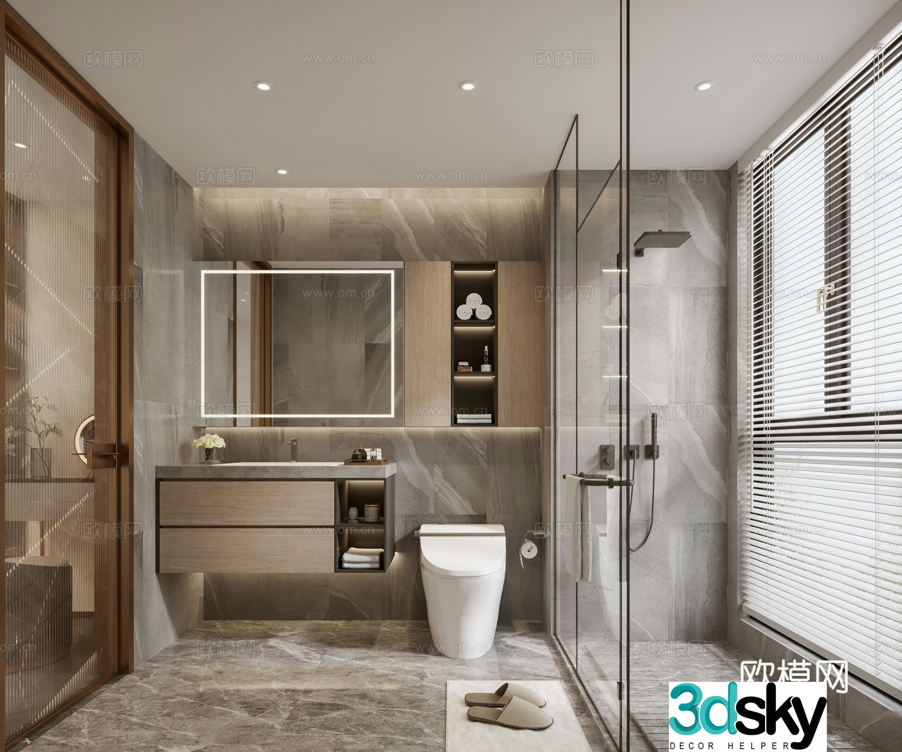 Italian bathroom 3D model