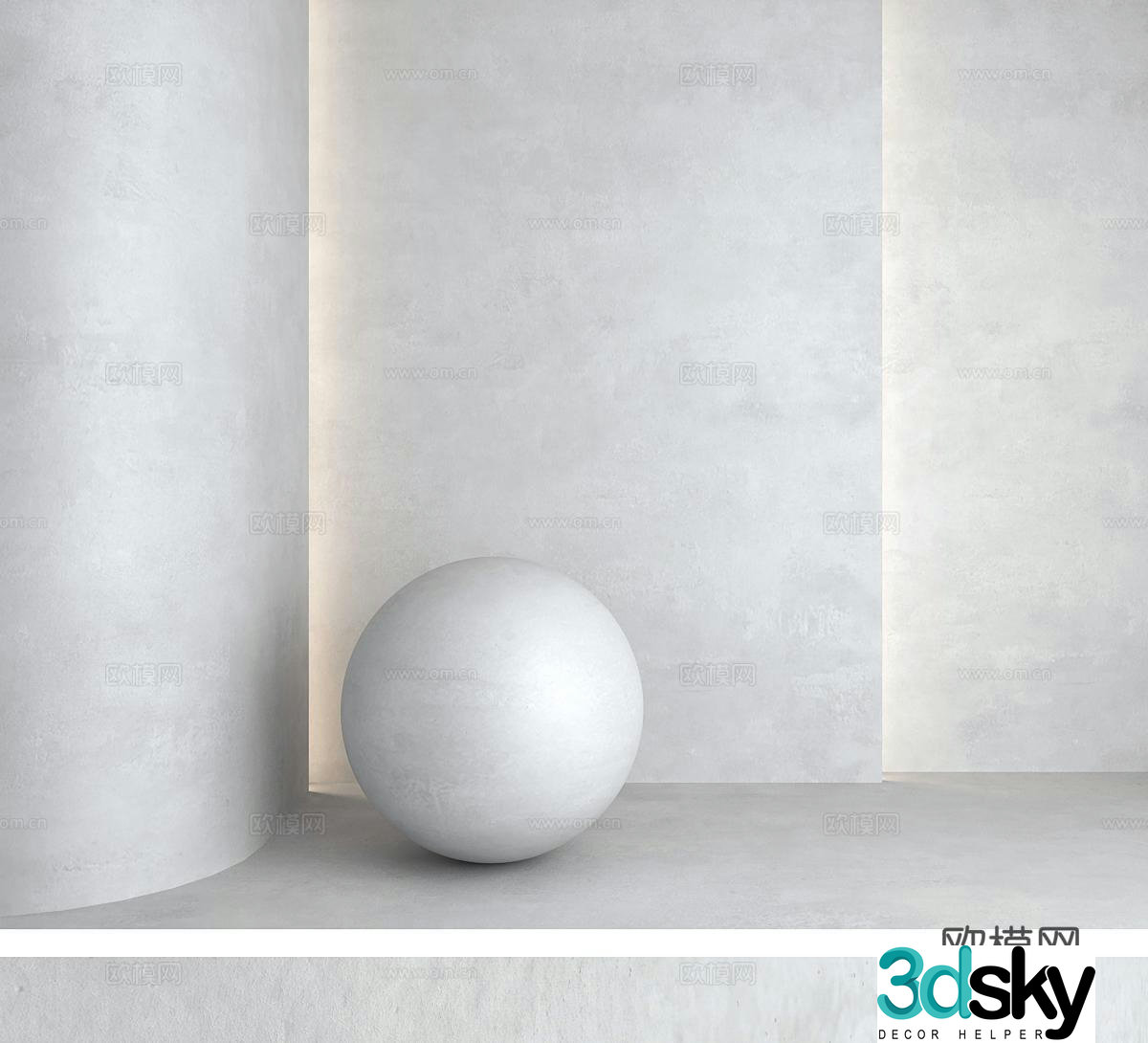 Foreign seamless wall paint Wasabi wind wall paint texture paint cream paint art paint cement paint 3d model