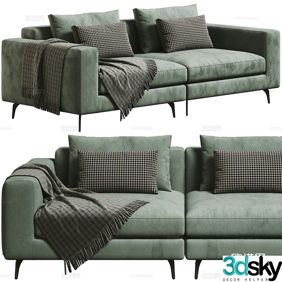 Modern Marac Elvis Casual Sofa 3D Model