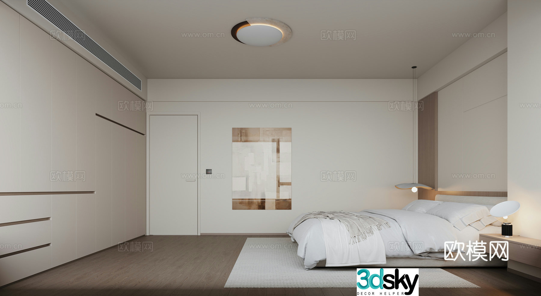 Modern bedroom 3d model