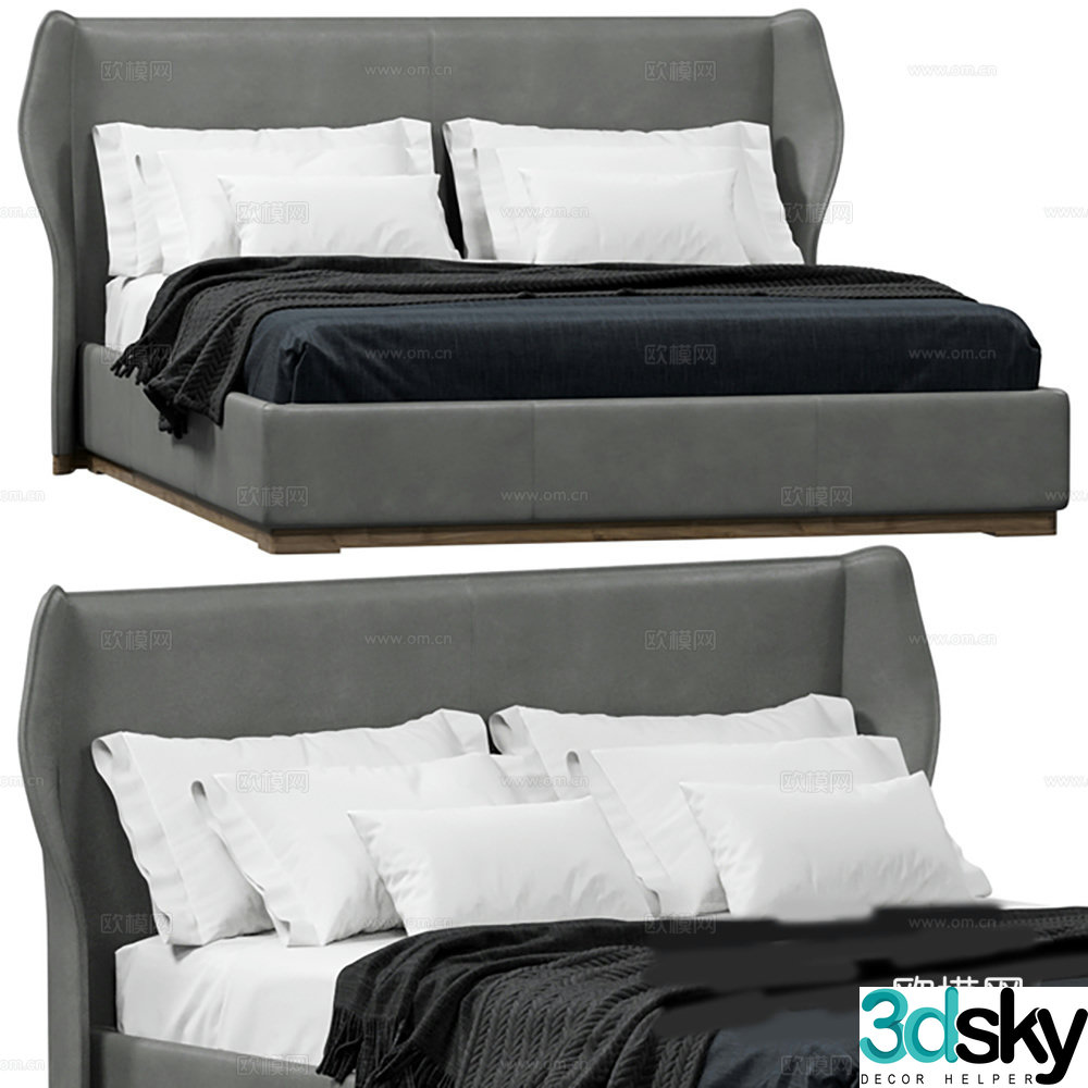 Bed Double Bed 3D Model