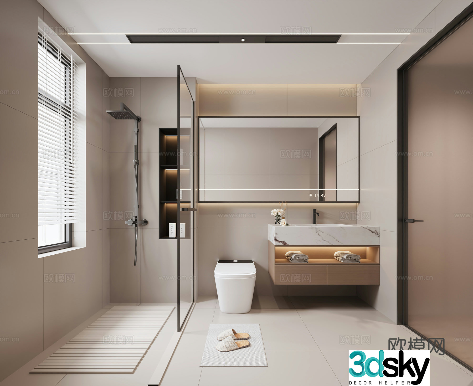 Modern bathroom 3d model