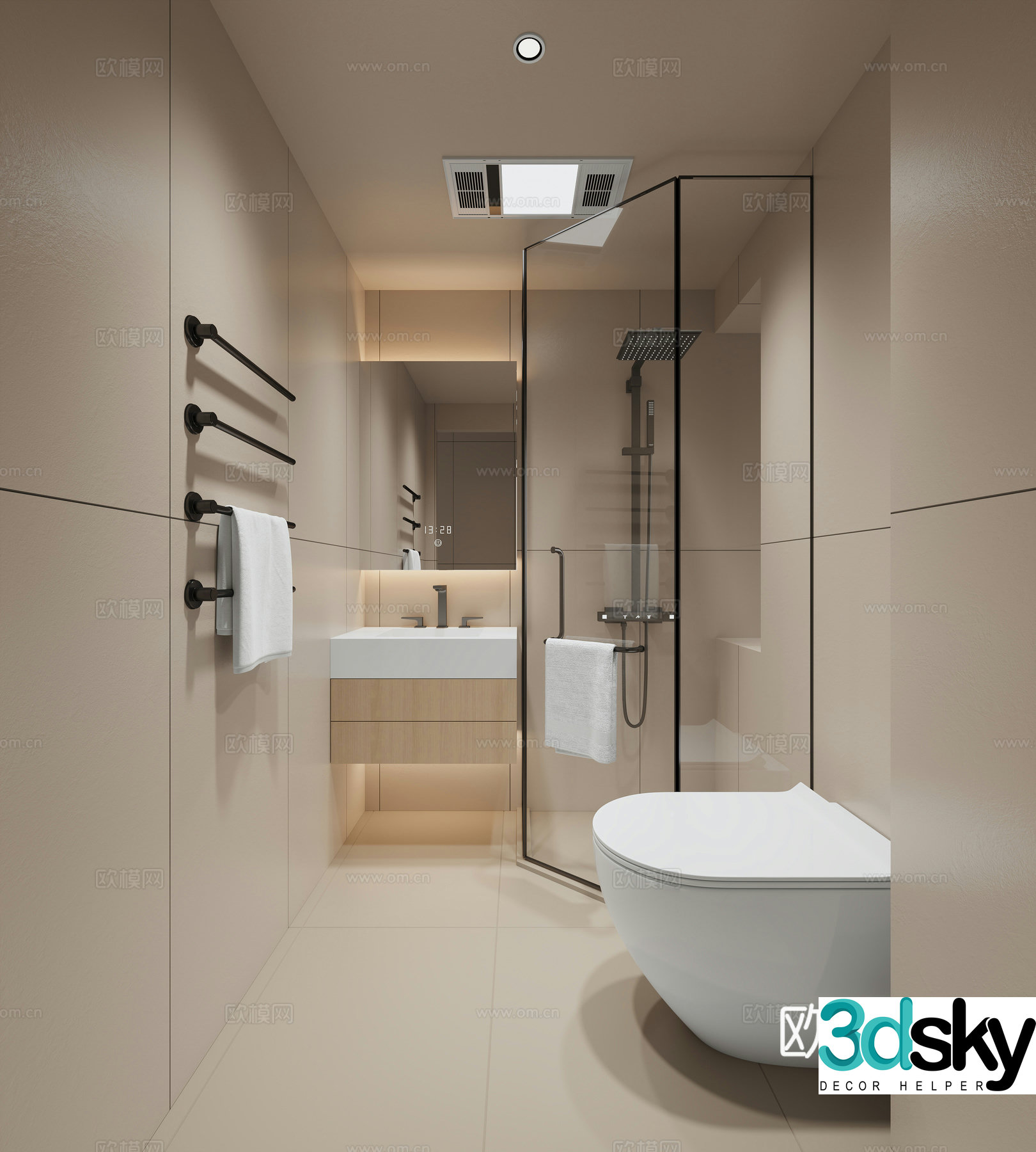 Modern bathroom 3d model