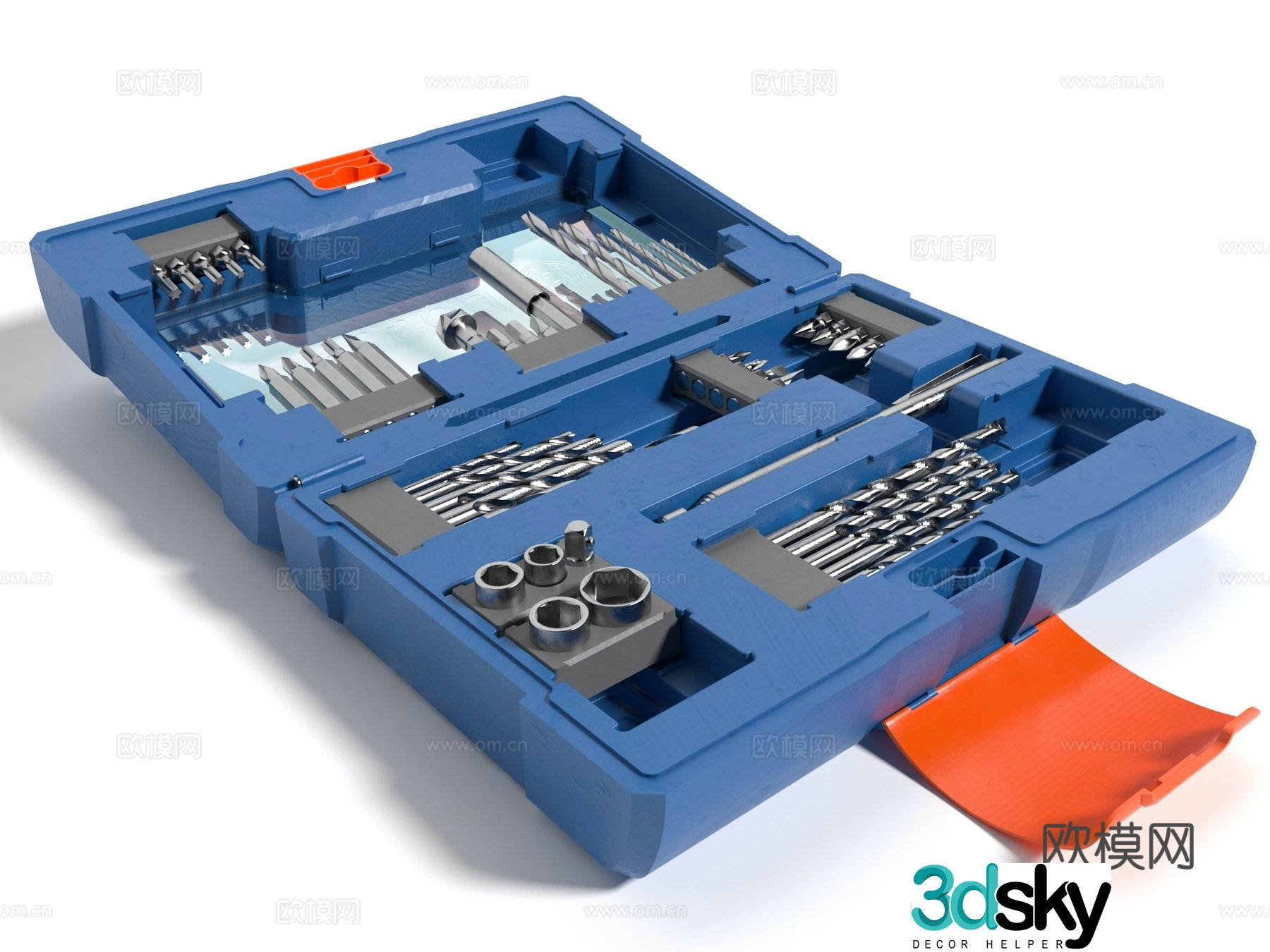 Modern style hardware tools 3d model