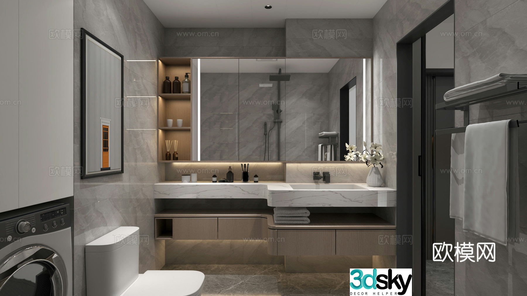 Modern bathroom 3d model