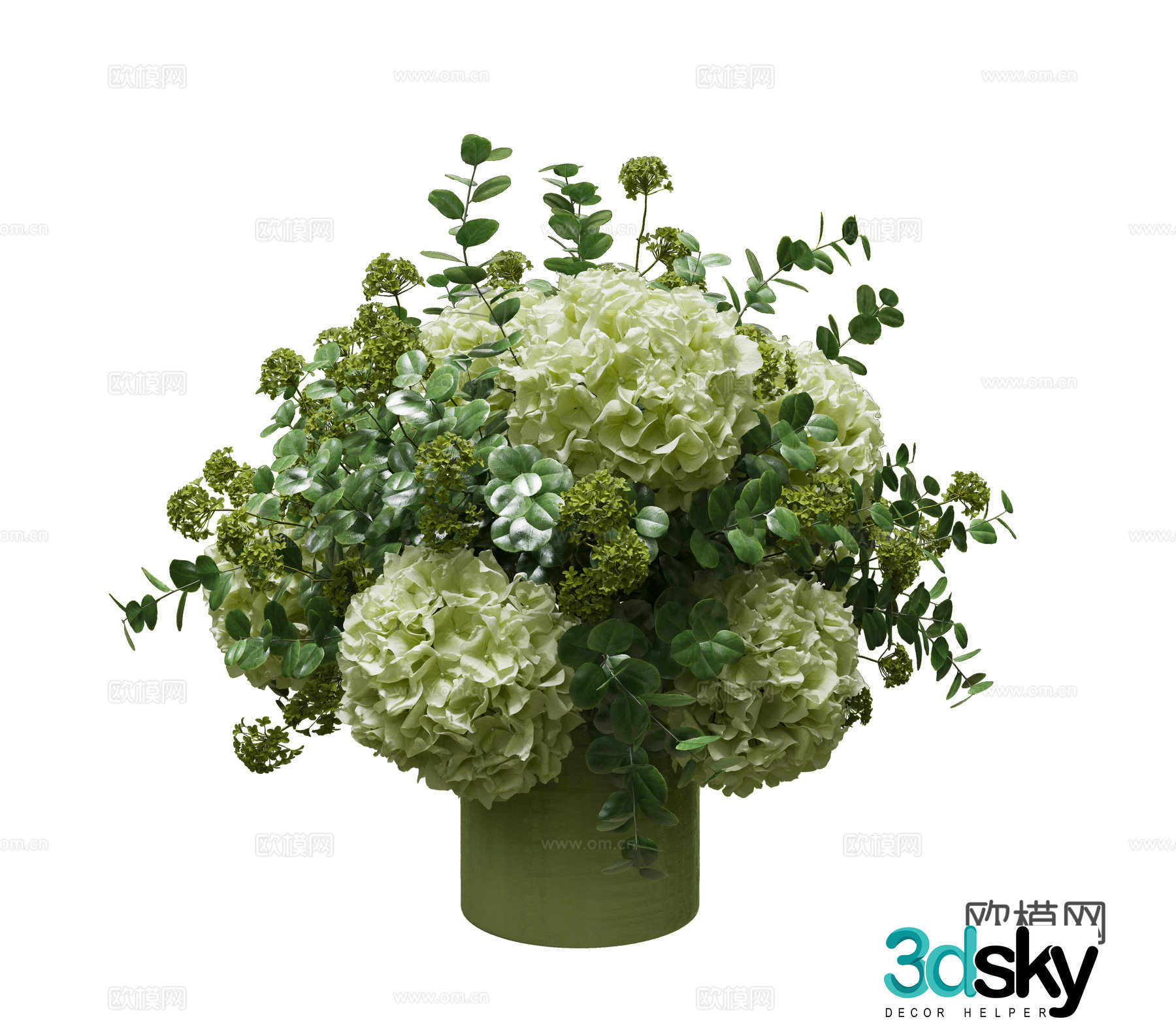 Modern vase ornament 3d model