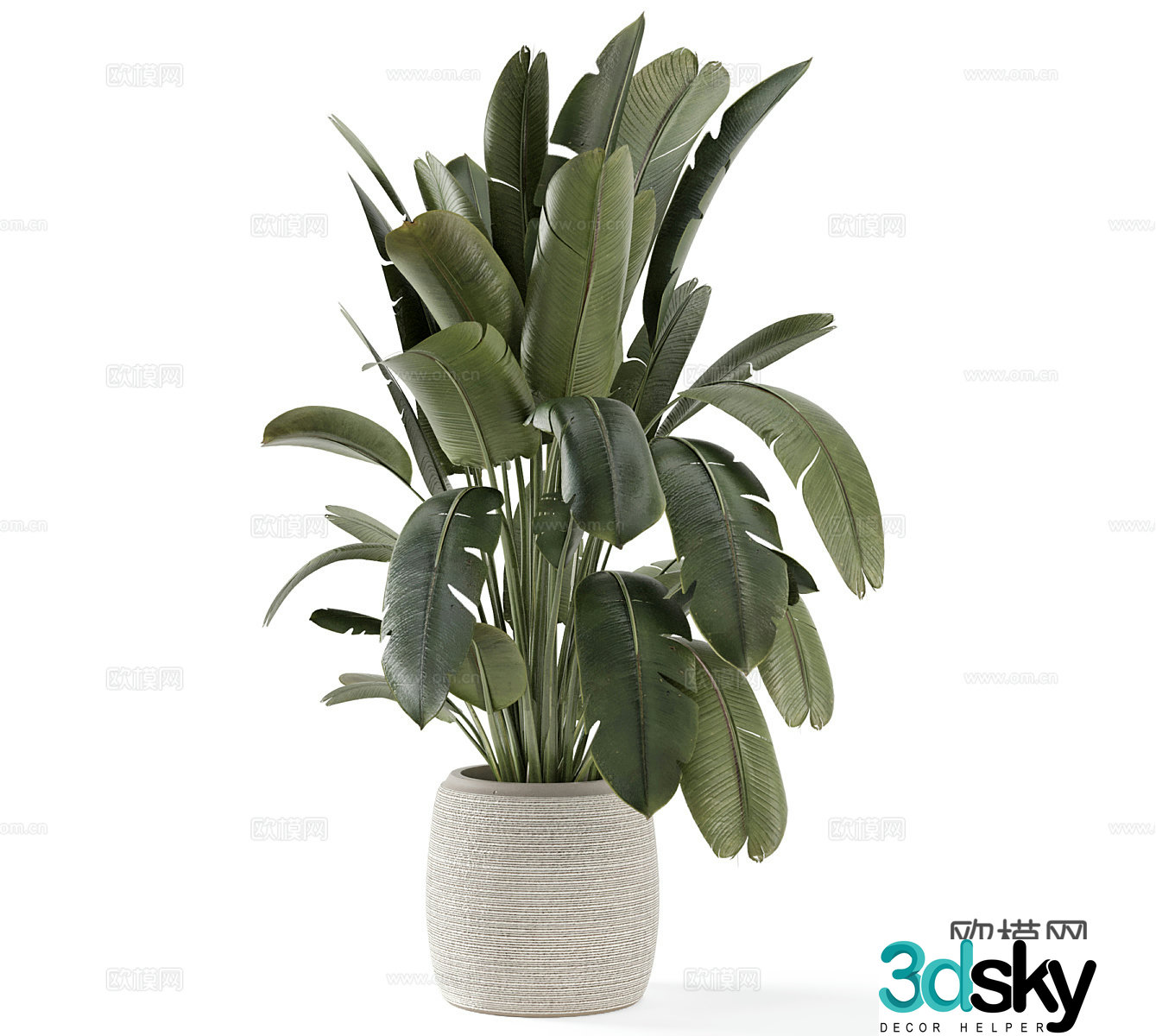 Green plant decorations Balcony green plants Balcony potted plants Green plant potted plants Outdoor green plants Outdoor potted plants 3D model