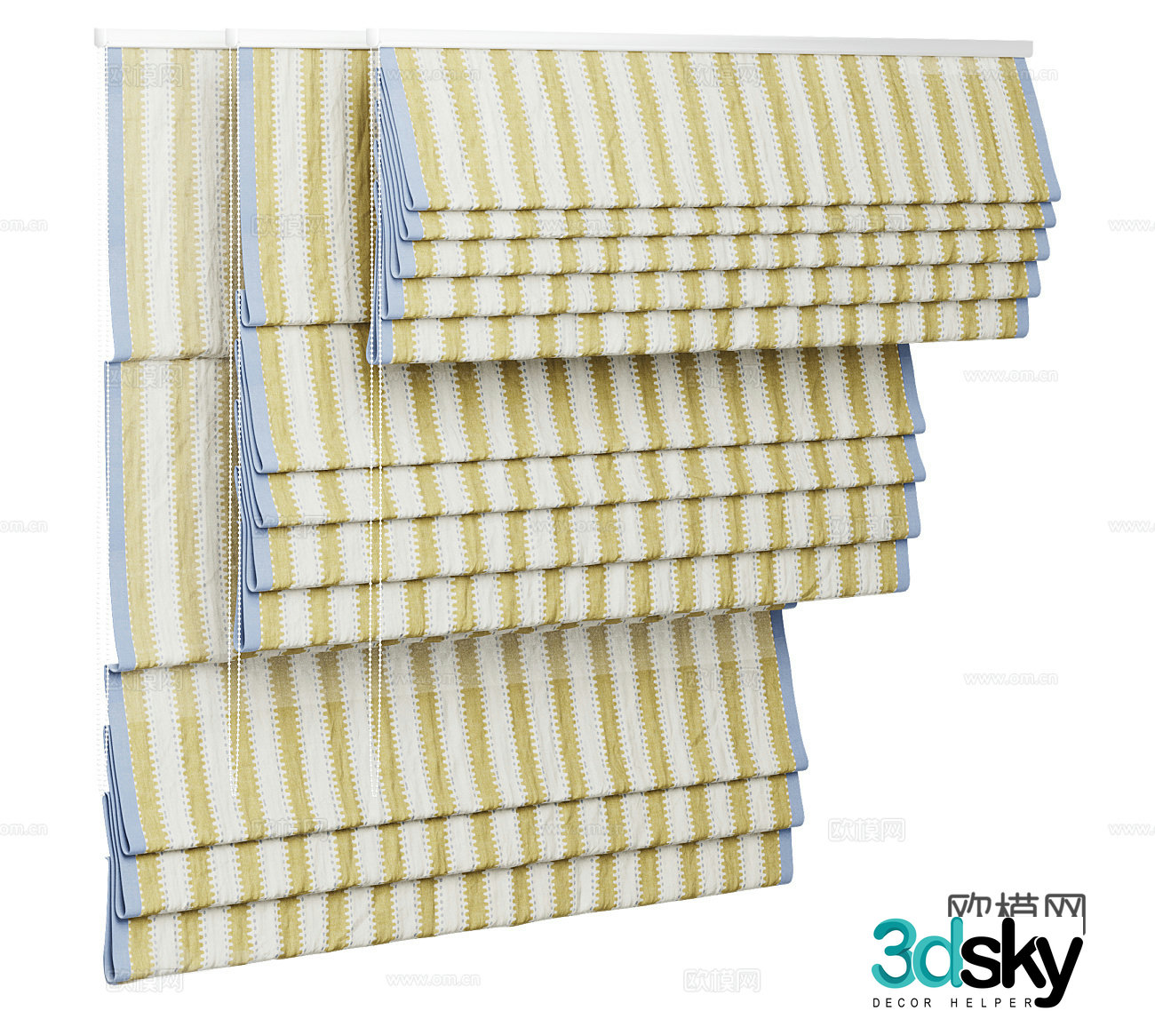 B&B curtains fabric curtains wasaki curtains door curtains cloth curtains shower curtains pull curtains kitchen 3D model