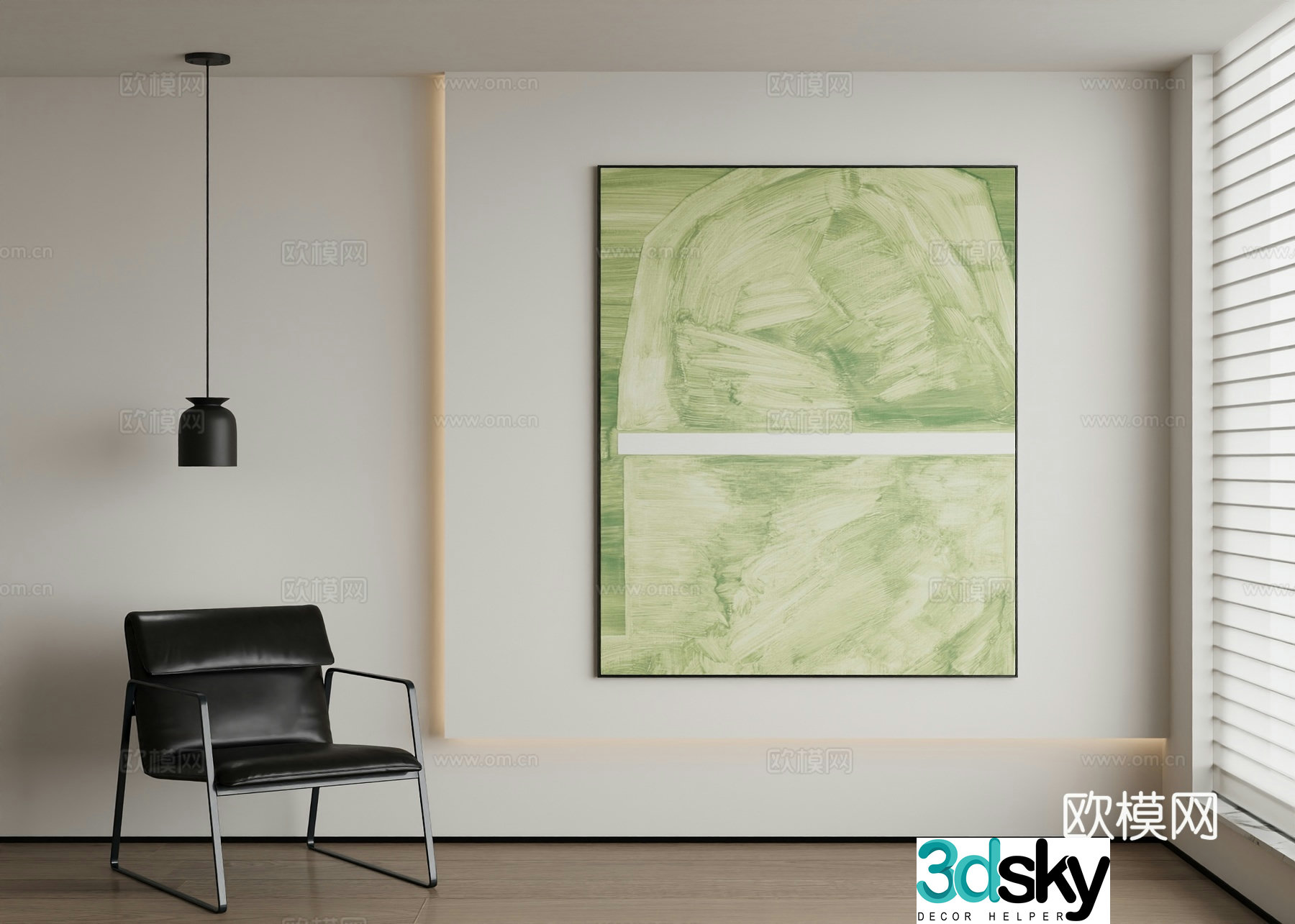 Modern decorative painting 3d model