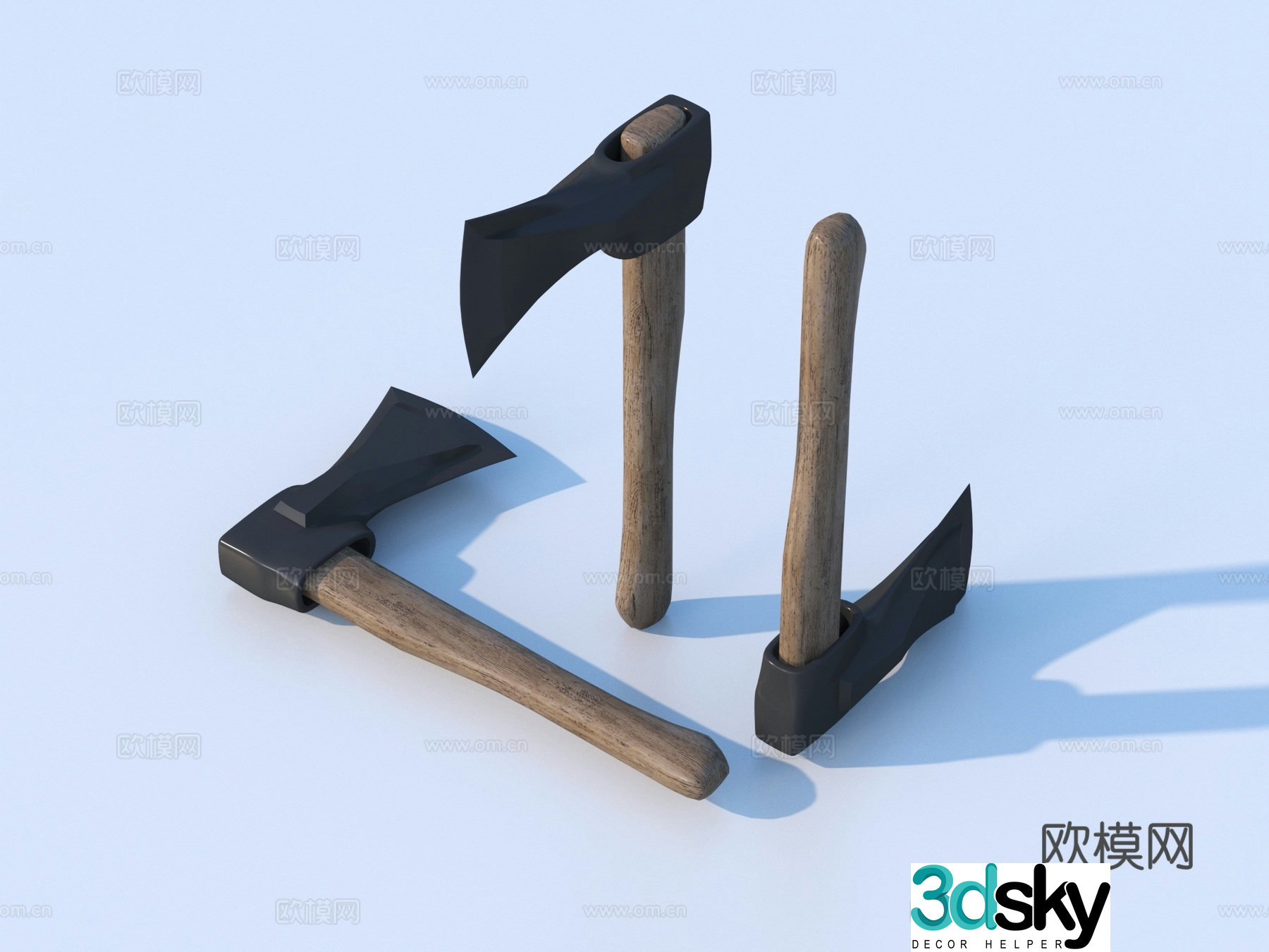 Axe Wood Axe Outdoor Axe Multifunctional Axe 3D Model