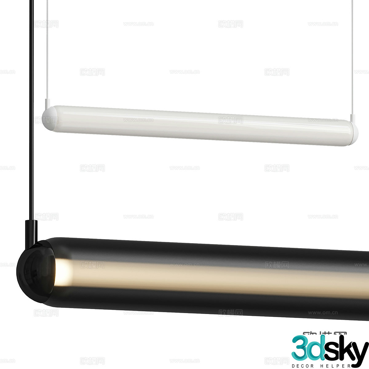 Modern Italian Puro Solo Decorative Chandelier 3d Model