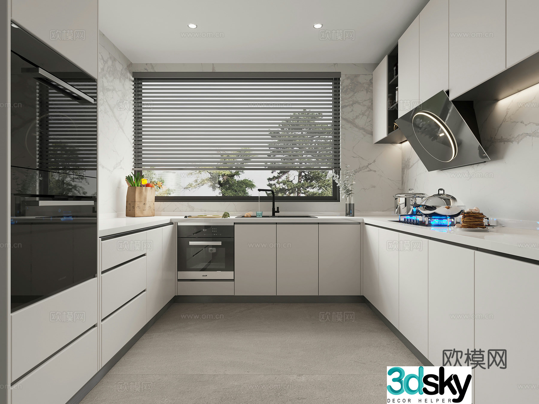 Modern kitchen 3d model 3d model