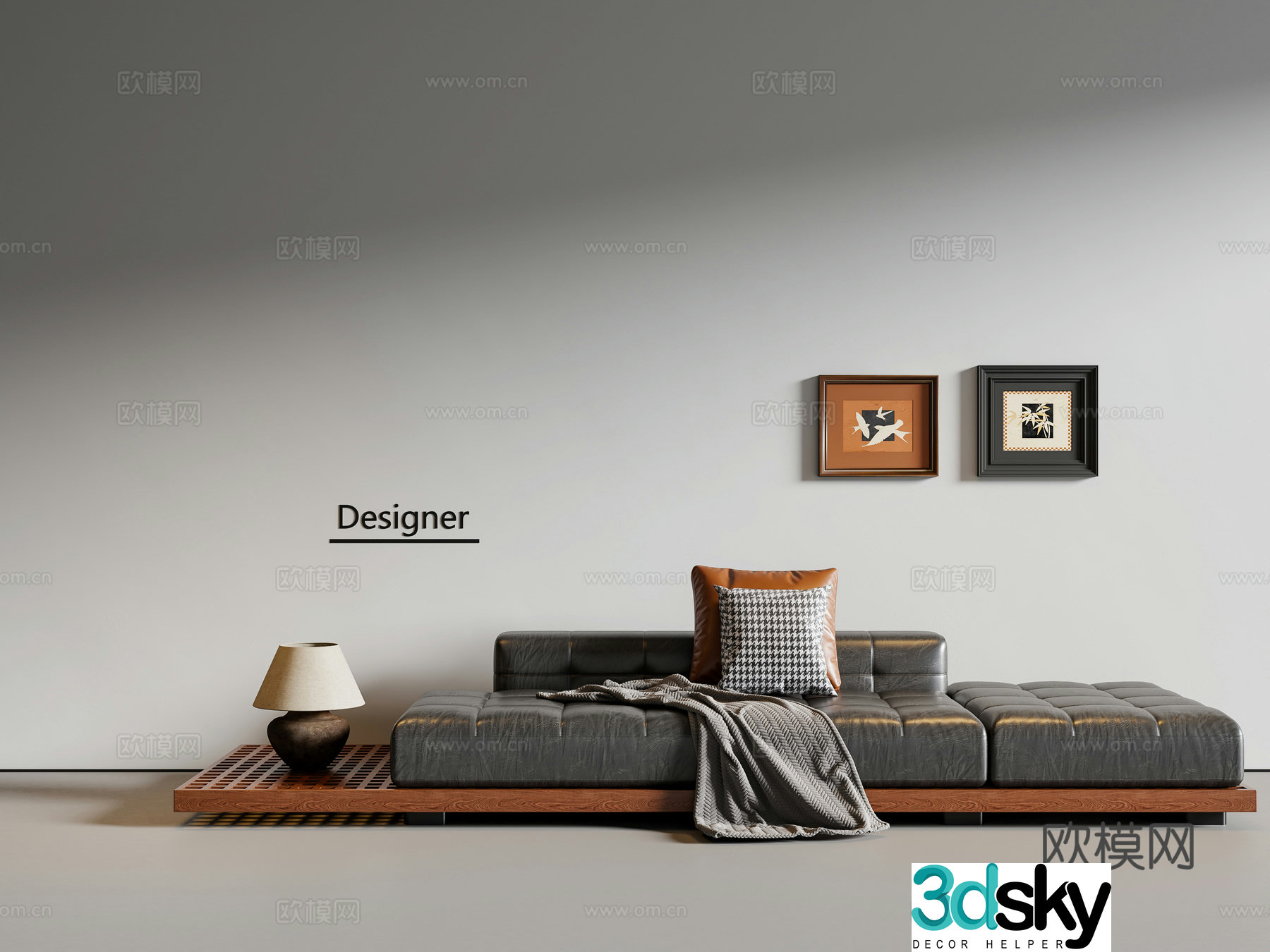 Wasabi Middle Ages Multiplayer Sofa 3D Model