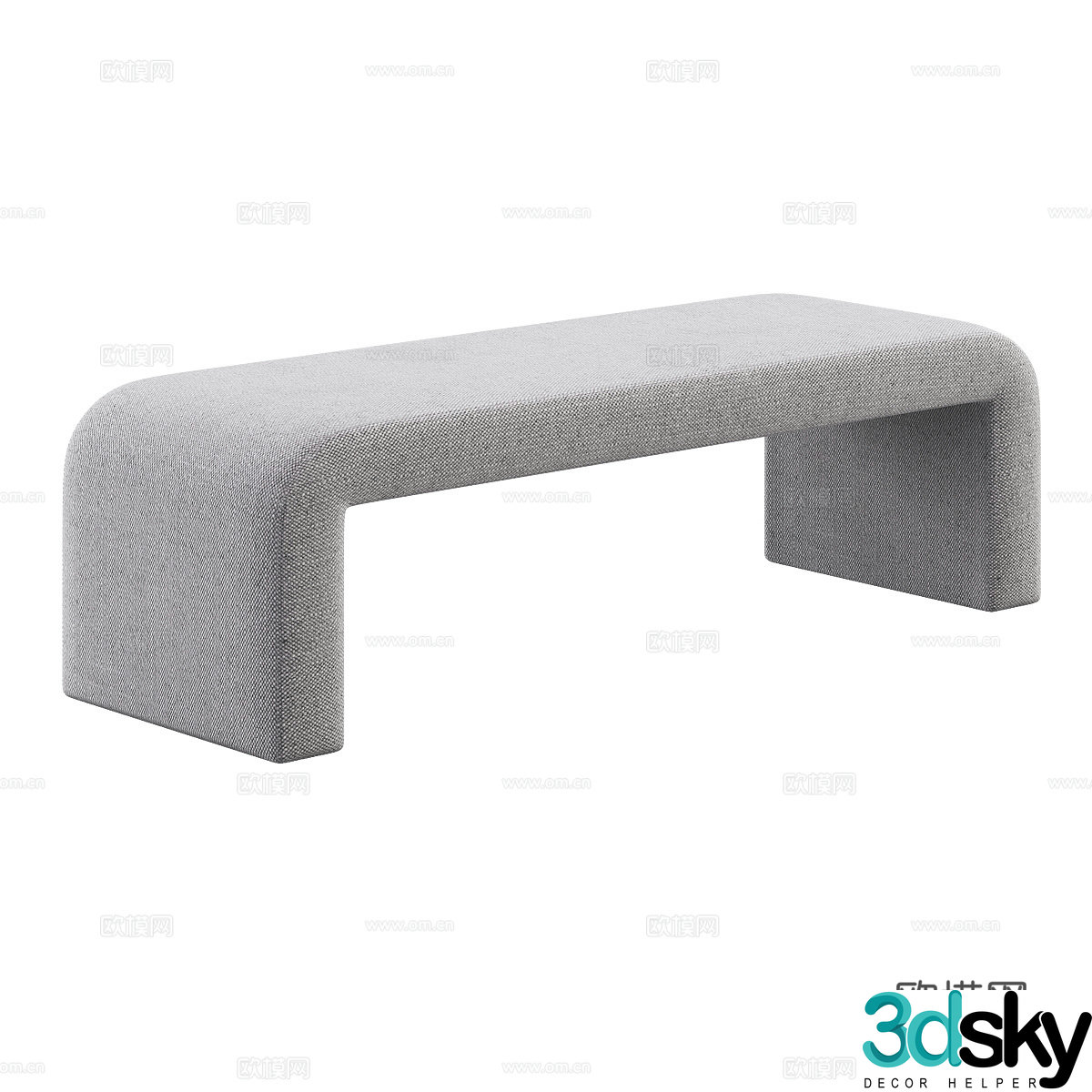 Modern simple sofa stool low stool simple sofa stool decorative sofa stool 3D model