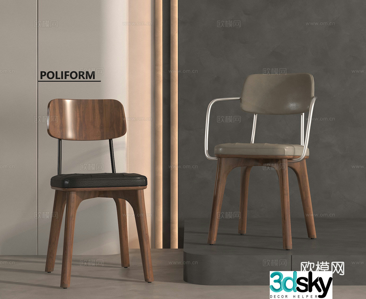 Casual chair 3d model