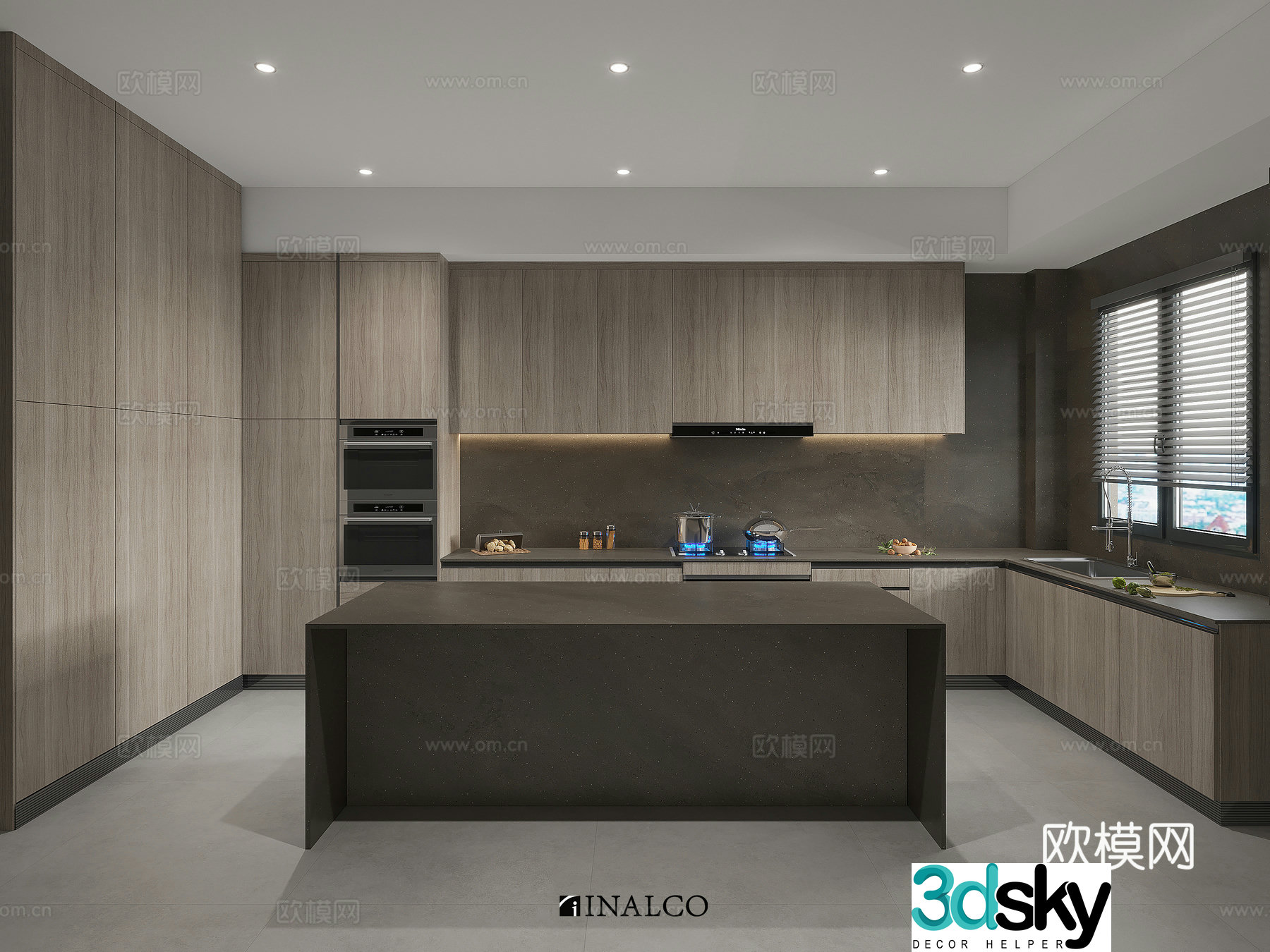 Modern kitchen 3d model 3d model