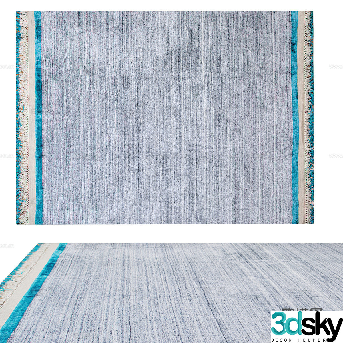 Modern minimalist carpet Carpet Simple carpet Living room carpet 3d model