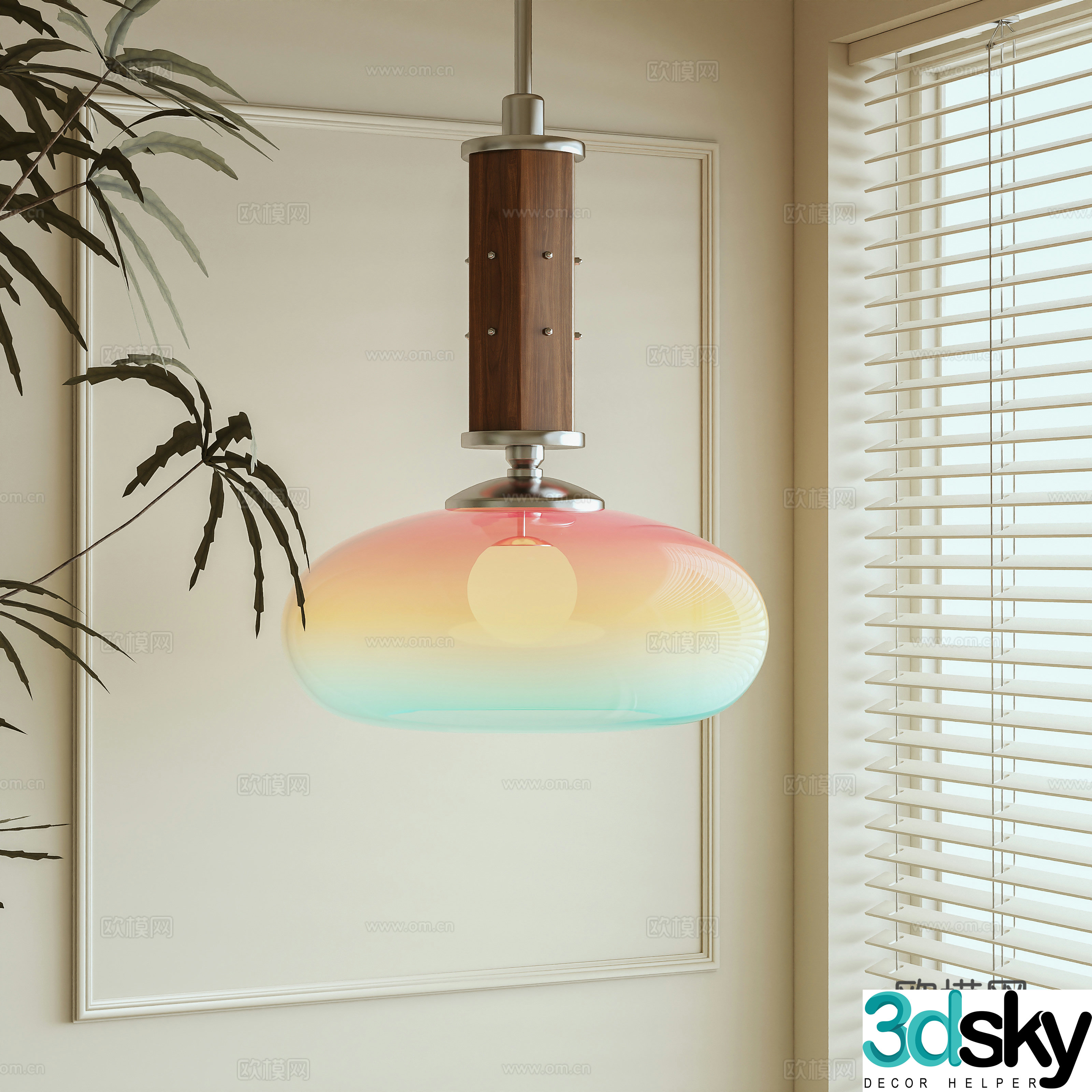 3D model of medieval style chandelier
