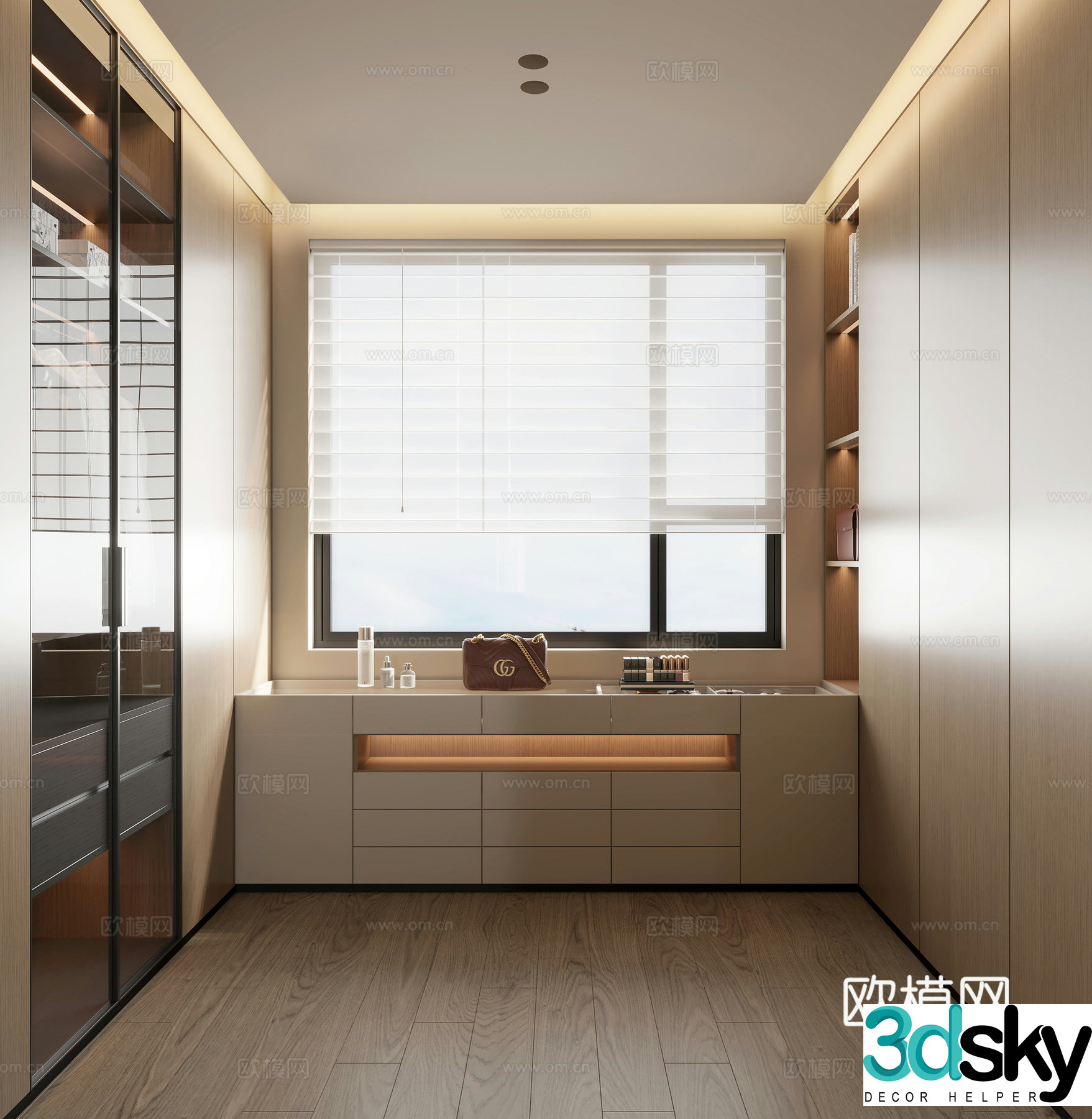 Modern Italian cloakroom 3d model