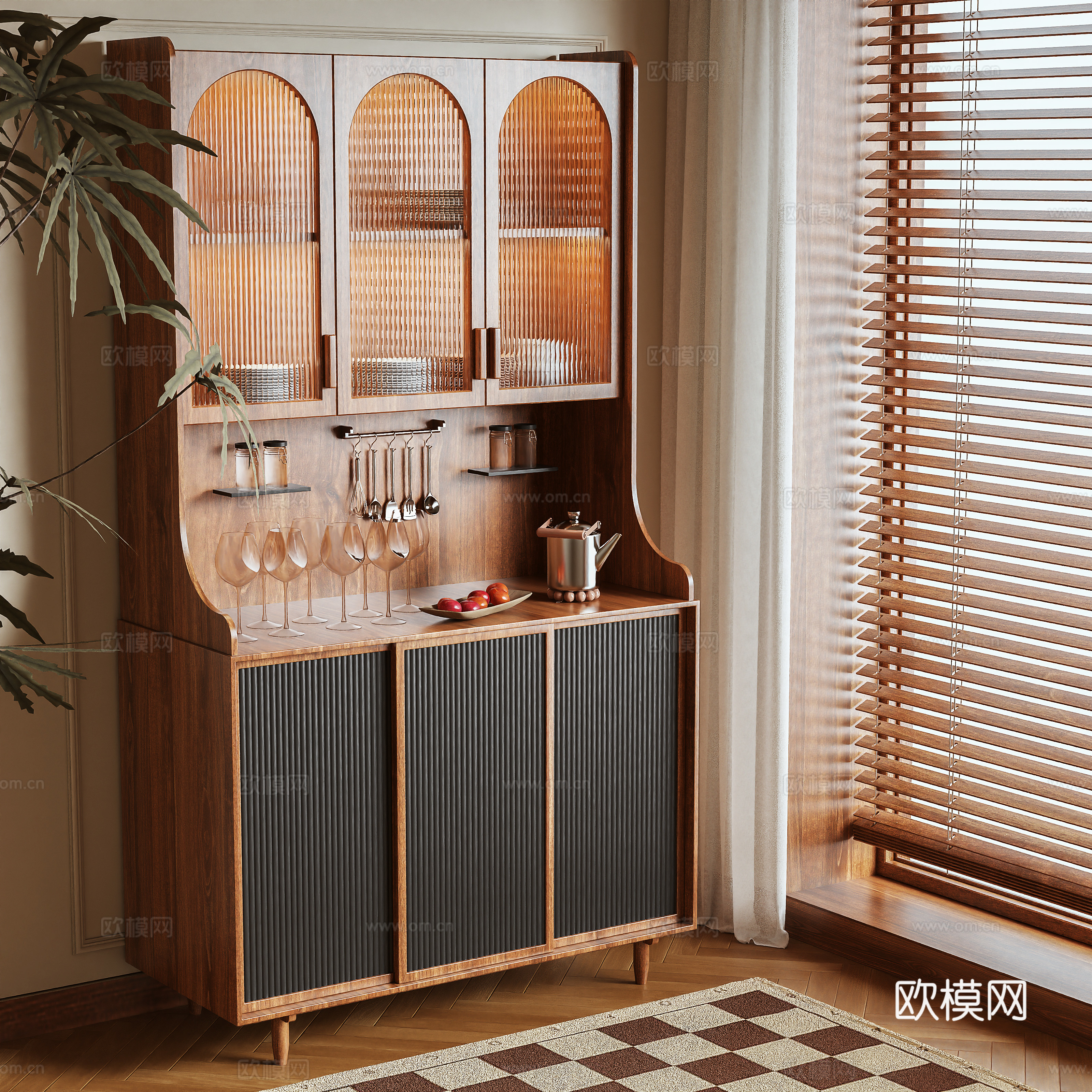 Middle-aged sideboard 3D model
