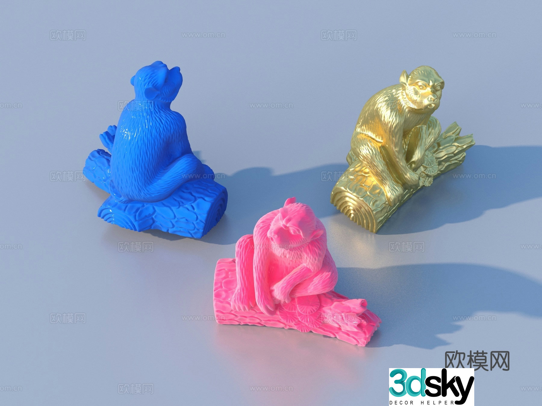 Sculpture Animal Ornaments Sketch 3D Model