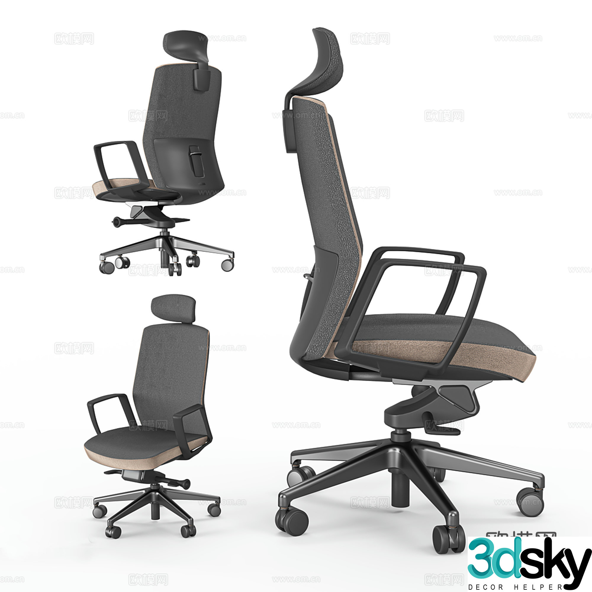 Modern office chair 3d model