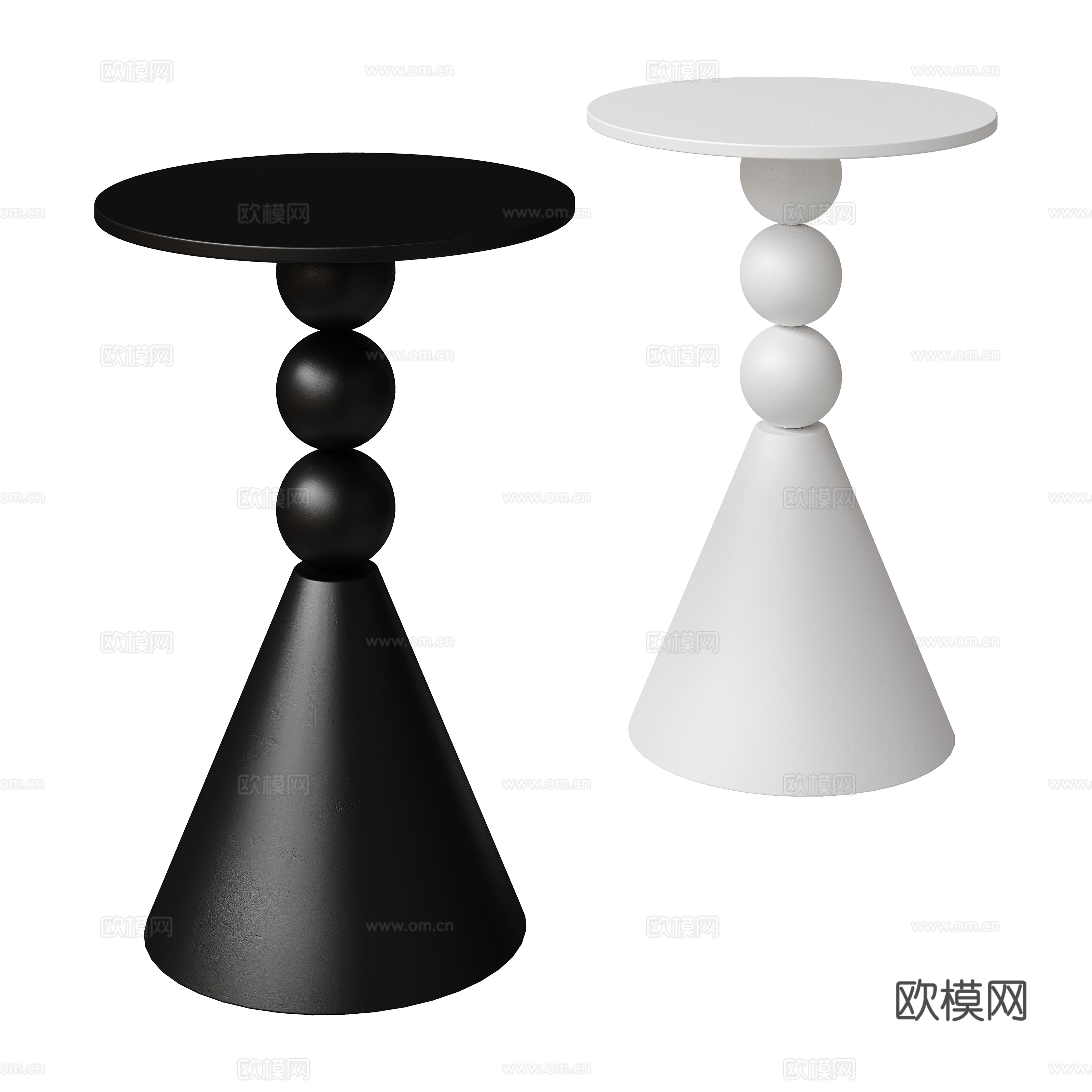 Middle-aged side face round face angle face 3D model