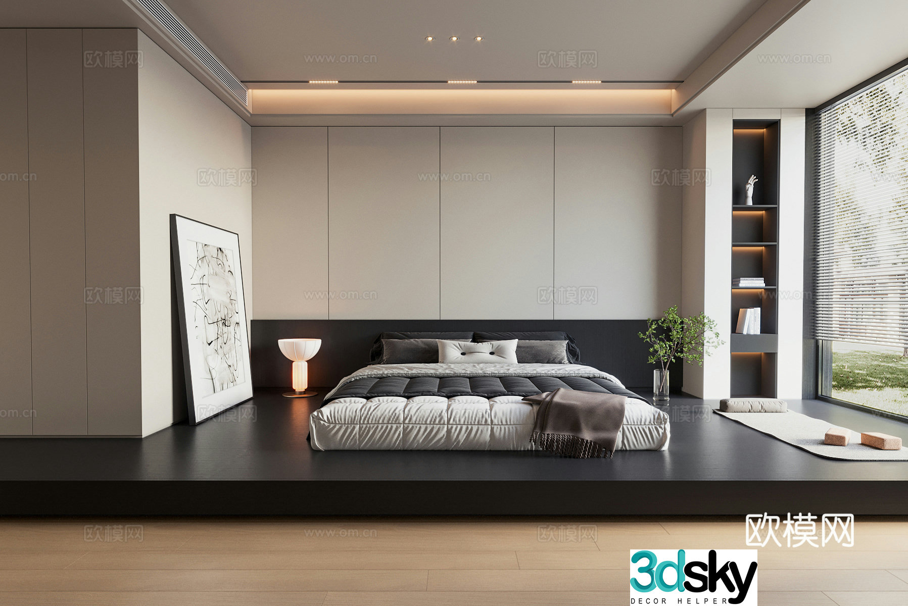 Modern bedroom 3d model