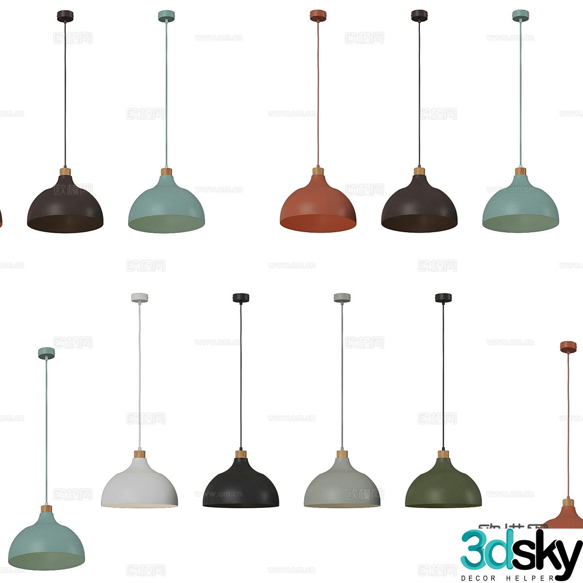 Nordic simple chandeliers chandeliers simple chandeliers dining chandeliers living room chandeliers lamps 3D model
