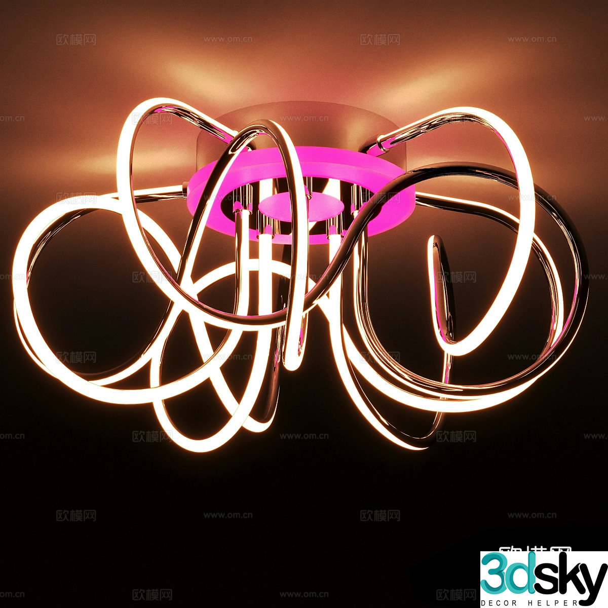 Modern simple chandeliers chandeliers ceiling lights living room ceiling lights 3D model