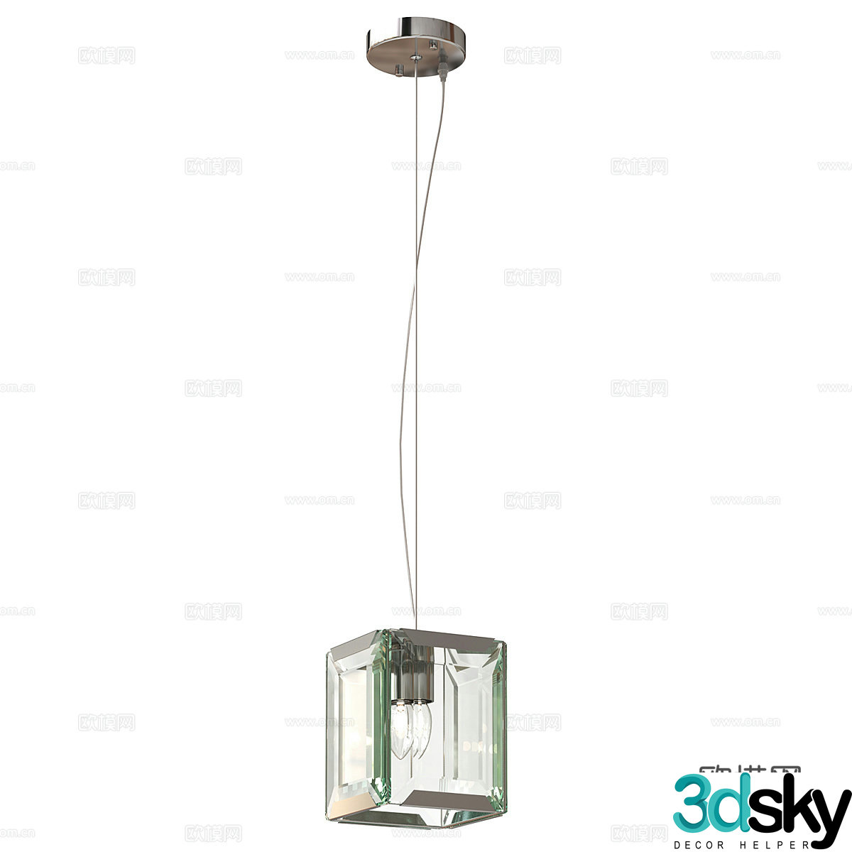Modern simple chandelier chandelier simple chandelier living room chandelier glass chandelier restaurant chandelier 3d model