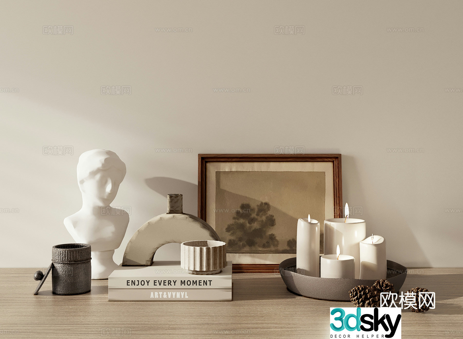 Modern medieval ornaments Sculpture 3D model