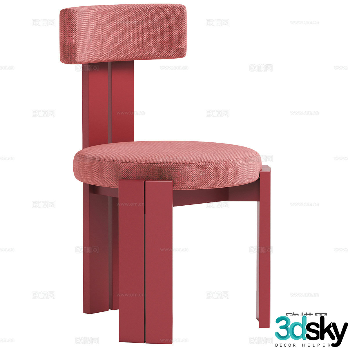 New Chinese style Kajia chair 3D model