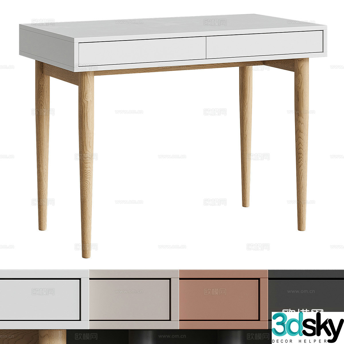 Elsie Desk Divan.ru3d Model