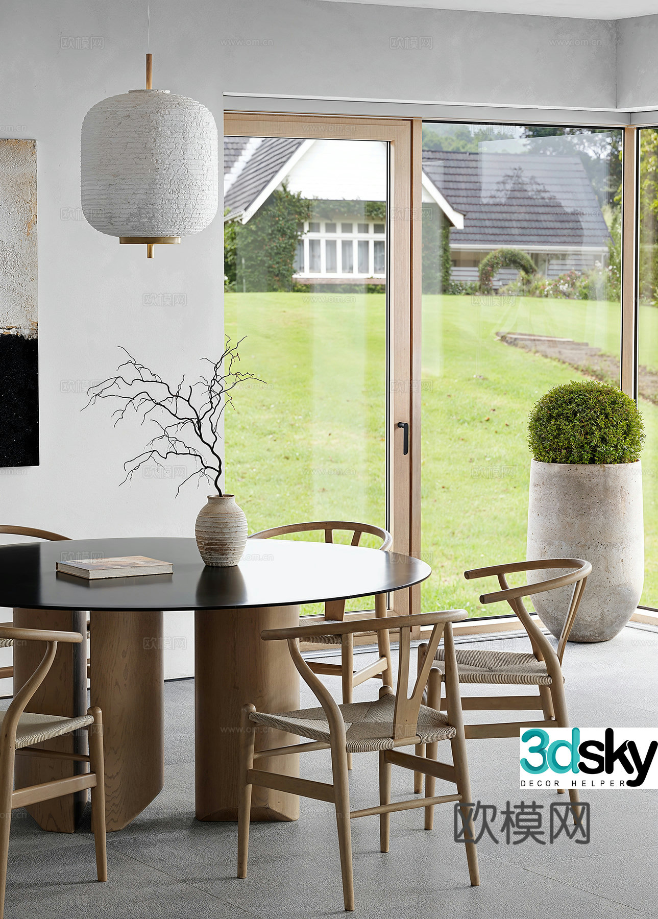 Modern restaurant 3d model