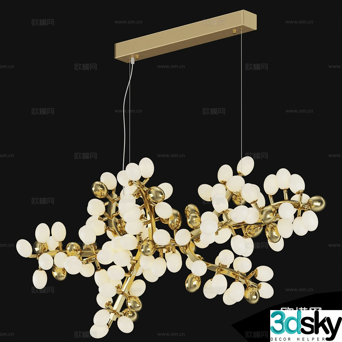 Modern simple chandeliers light luxury chandeliers simple chandeliers restaurant chandeliers 3D model