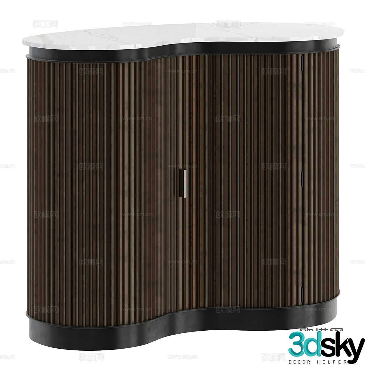 3d model of chest of drawers