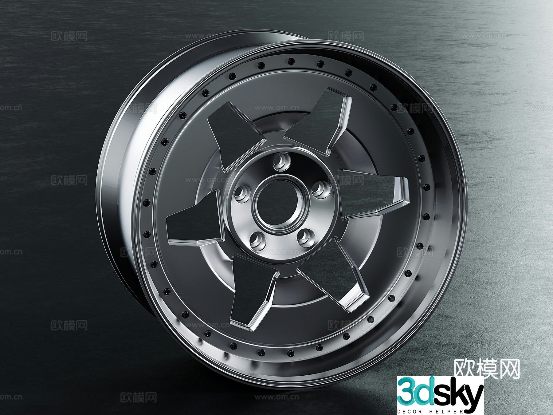 3D model of wheel hub