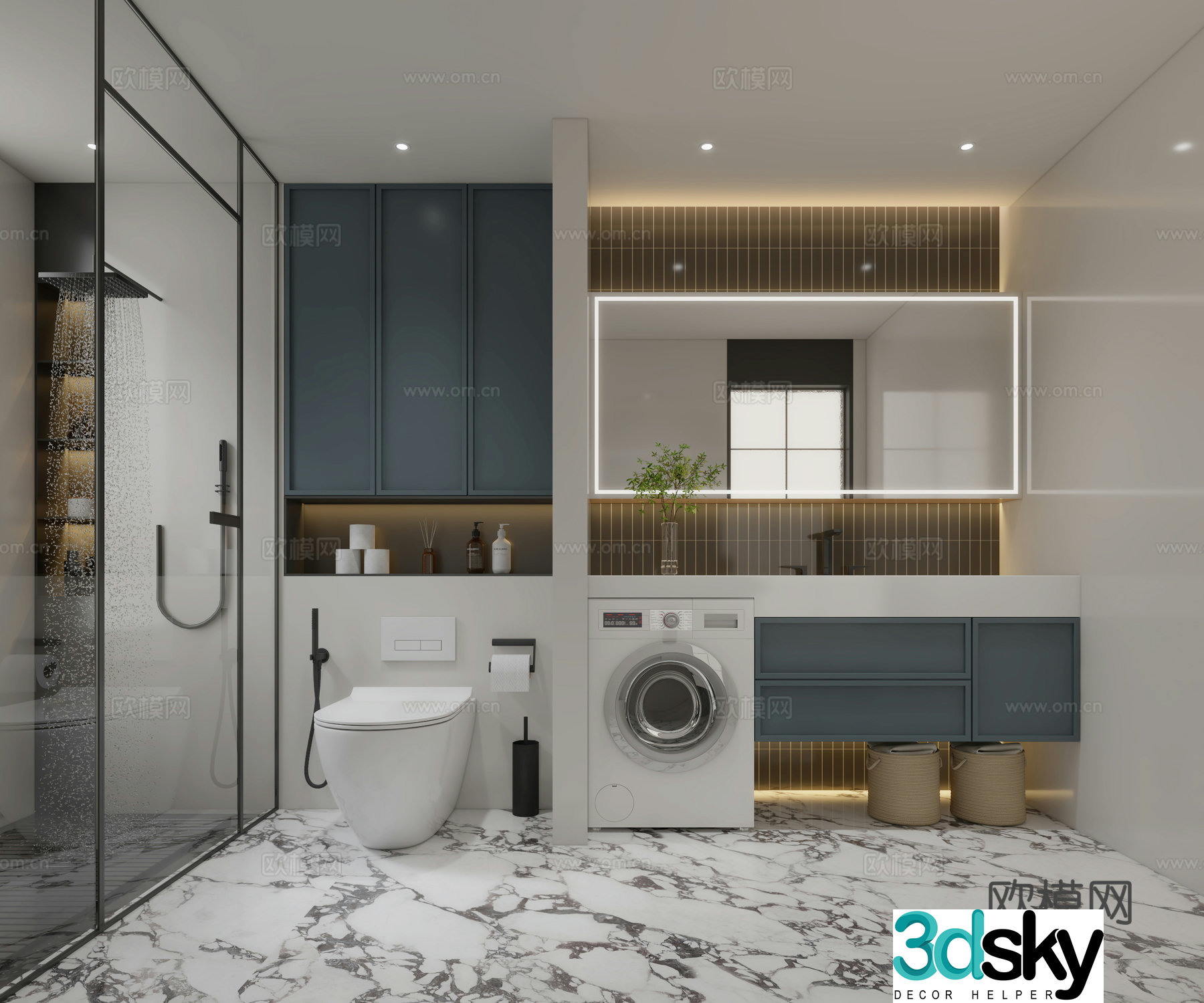 Modern bathroom 3d model