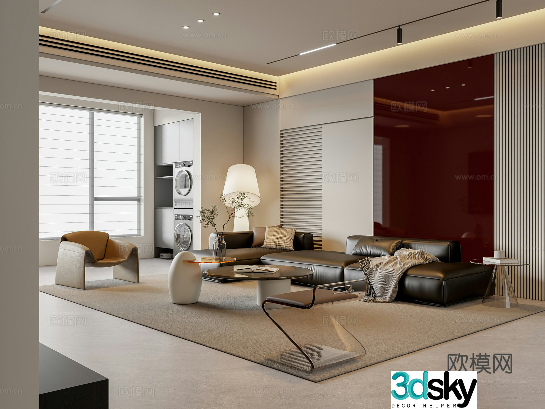 Modern living room 3d model
