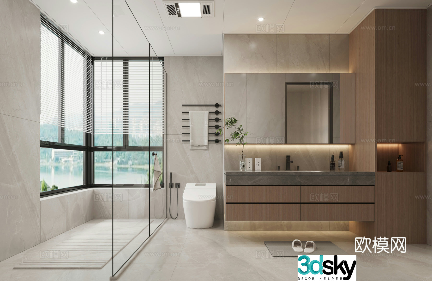 Modern bathroom 3d model